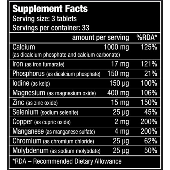 BiotechUSA Multi Mineral Complex - 100 Tablete