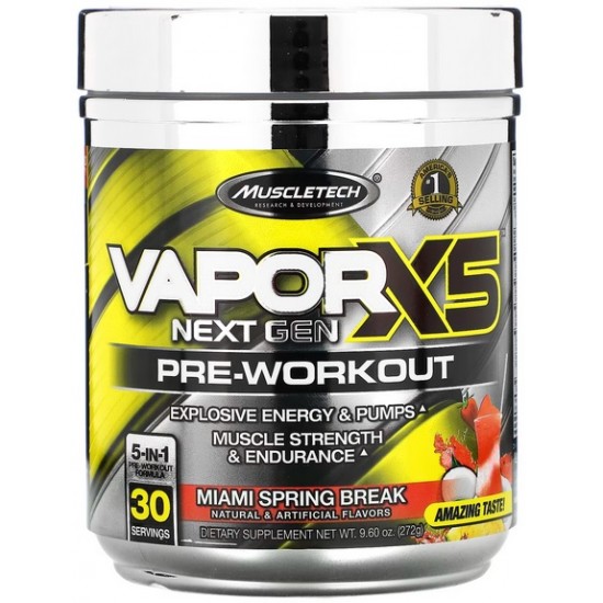 Vapor X5 Next Gen, Pre-Workout, MuscleTech - 247g 