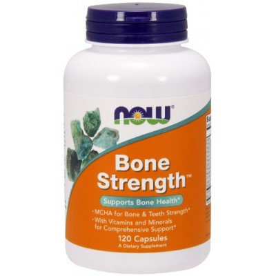 NOW Foods, Foods Bone Strength, Sanatatea oaselor - 120 Capsule