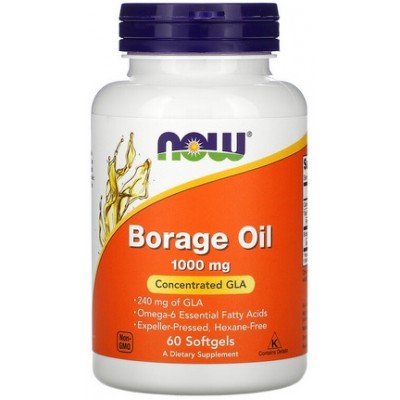 Borage Oil 1.000 mg, GLA 240 mg - 60 softgels