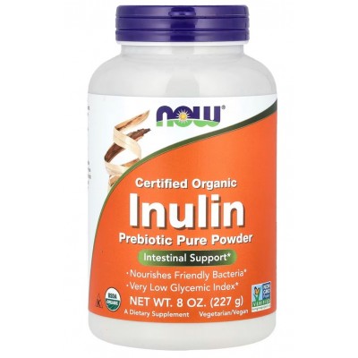 NOW Foods, Inulina Organica Pudra- 227g