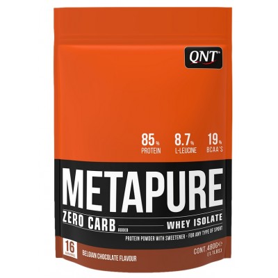 METAPURE ZERO Carb Isolate Whey Protein - 480g 