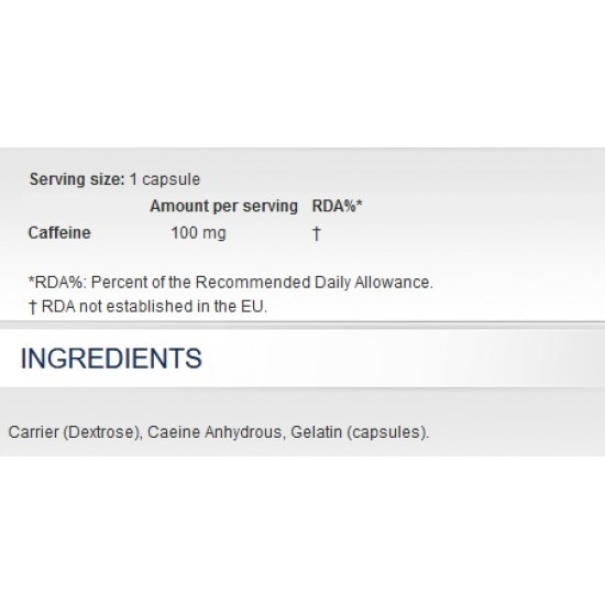 Scitec Cafeina 100mg - 100 Capsule