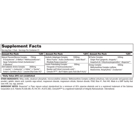 Universal Animal M-Stak - 21packs