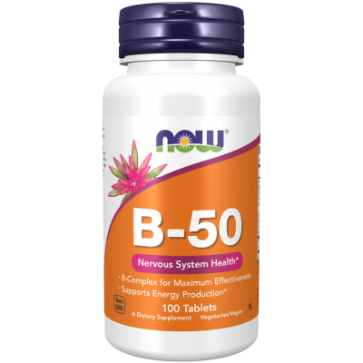 NOW Foods, B-50 Complex - 100 Tablete