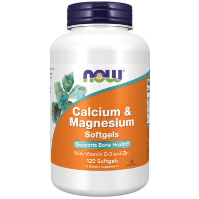 Calciu si Magneziu cu Vitamina D-3 si Zinc - 120 Softgels