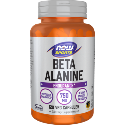 NOW Foods, Beta-Alanina 750mg - 120 Capsule vegetale