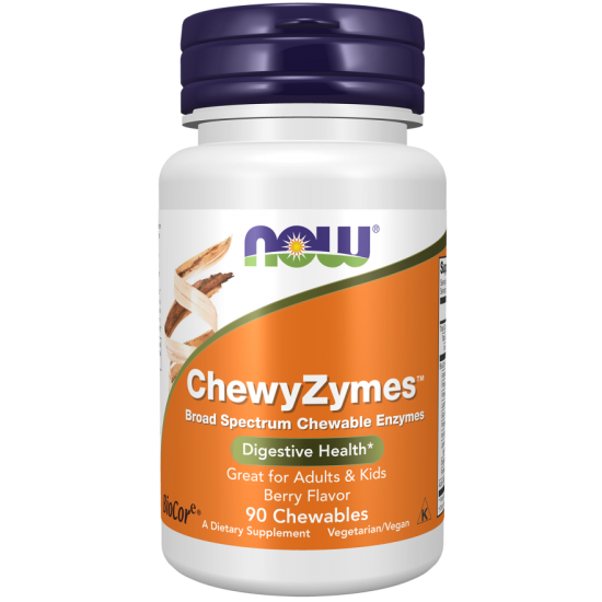 NOW ChewyZymes Enzime Digestive - 90 Tablete