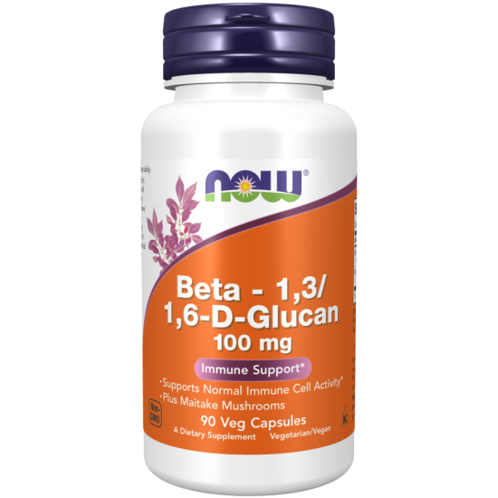 Now Foods Beta - 1,3/1,6-D-Glucan,100mg