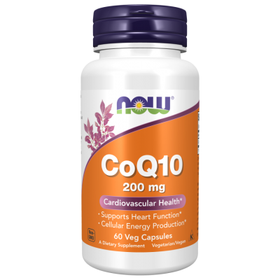 NOW Foods, Coenzima Q10 200mg - 60 Capsule vegetale