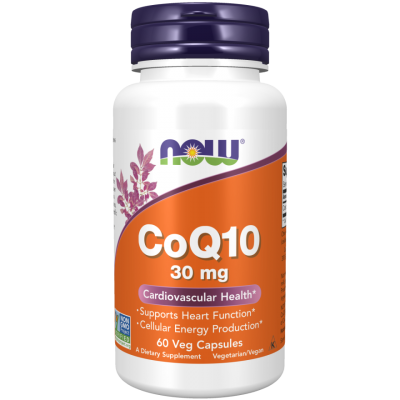 NOW Foods, Coenzima Q10 30mg - 60 Capsule vegetale