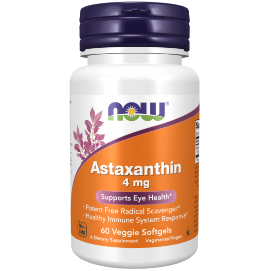 NOW Astaxantina 4mg - 60 Softgels