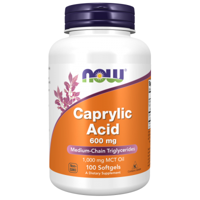 NOW Foods, Acid Caprilic 600mg - 100 Softgels