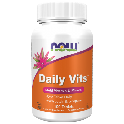 NOW Foods, Daily Vits Multivitamine si Minerale - 100 Tablete